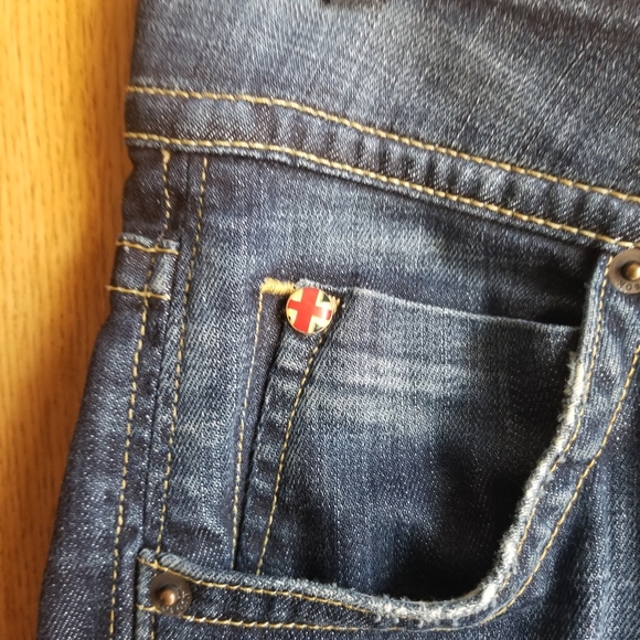 Hudson Dark Wash Elm Mid Rise Boot Cut Jeans Sz 29 - Picture 7 of 7